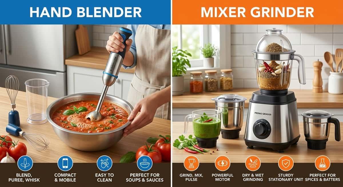 Hand Blender vs Mixer Grinder for Bangladeshi Cooking