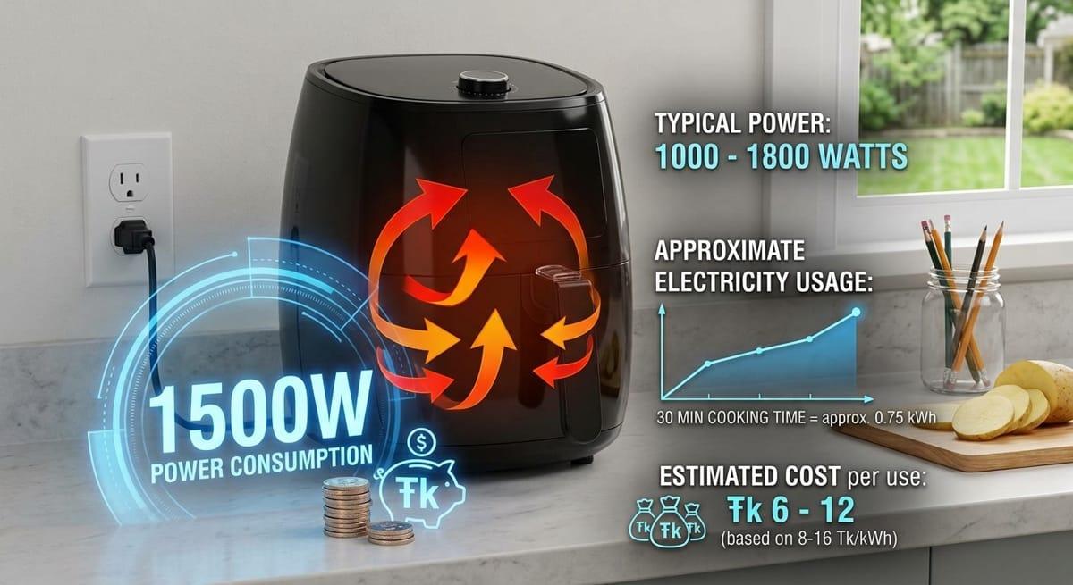 Air Fryer Electricity Consumption in Bangladesh