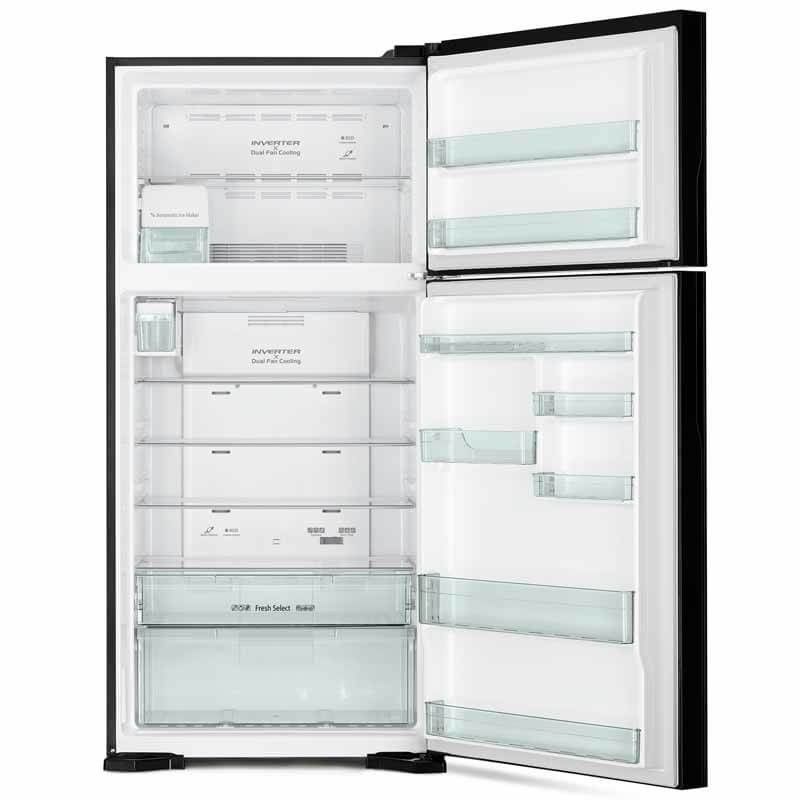 Hitachi 690L Top Mount Refrigerator R-VG690P7PB-TH-GBK thumbnail